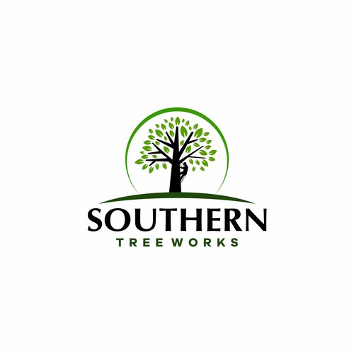 sleek and professional logo for a tree business Design by industrial brain ltd