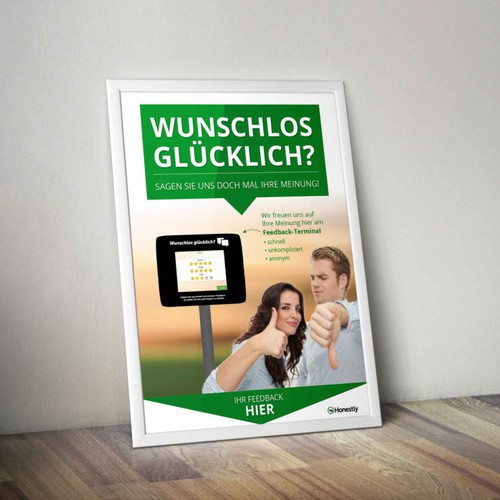 Erstellt Ein Poster Zur Bewerbung Von Feedback Stationen In Supermarkten Banken Und Restaurants Postcard Flyer Or Print Contest 99designs