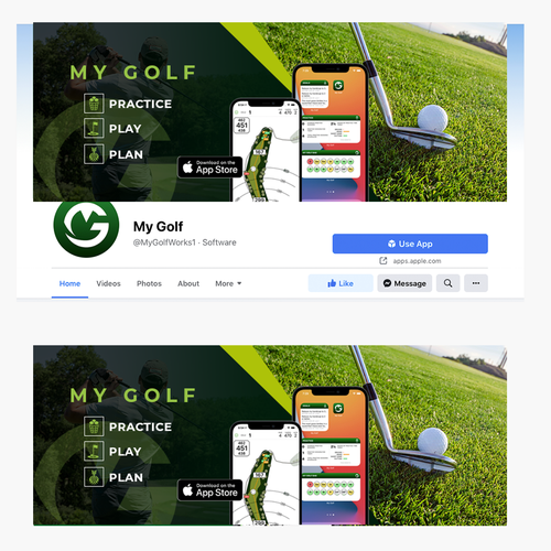 "My Golf" Facebook Cover Photo Design by azamora