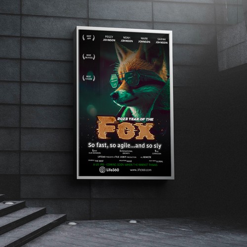 Life360 2023 Year of the Fox Poster Design by MeDesign✦