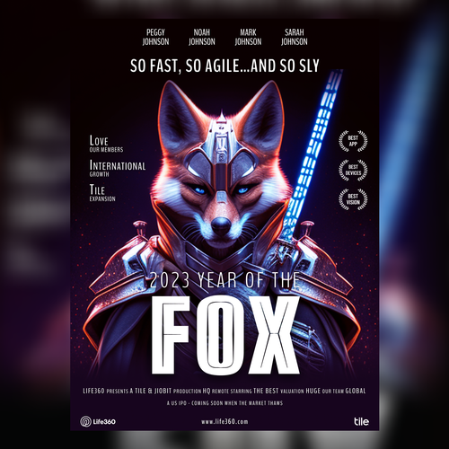 Life360 2023 Year of the Fox Poster Design by Anurag D. Designer