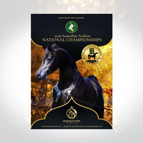 "Arabian horse design" winning Postcard, flyer or print