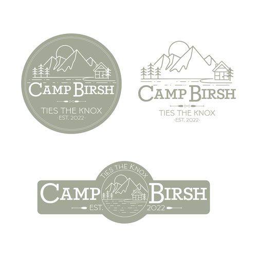 Design Our Camp-Themed Wedding Logo! Design by Sabrina Deixis