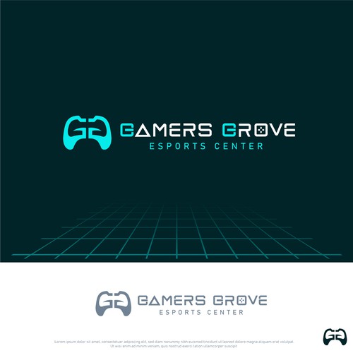 Logo for a casual and competitive esports video game center Diseño de Dynamic Designs Pk