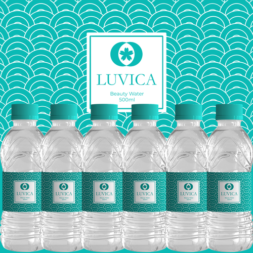 Label design for [beauty mineral water] for women Design by Rabbity Anne