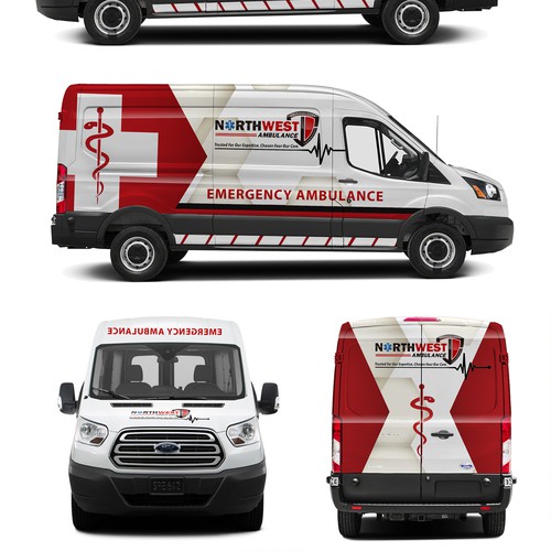 911 ambulance wrap on sprinter, Car, truck or van wrap contest