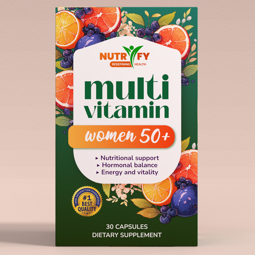 Diseño de Design a premium packaging for Multivitamin for women 50+ brand for Nigerian Consumers de ilonaGi