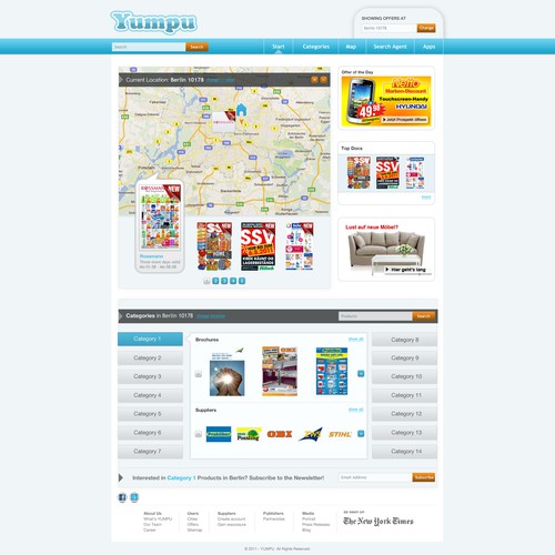 Create the next website design for yumpu.com Webdesign  デザイン by inabubble