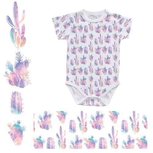 Illustrations to print onto a baby clothing- onesie, nursing cover, headbands, leggings..etc Design by v_varda