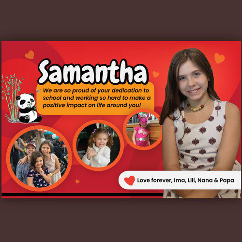 Vibrant and Fun Student Dedication Page Design by Polka Magik