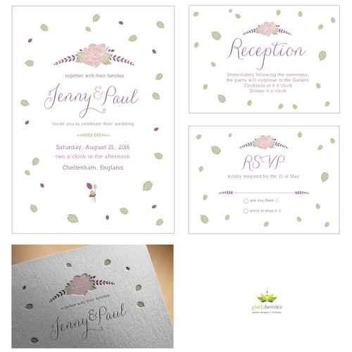 Card or invitation contest entry by Gisela Benitez