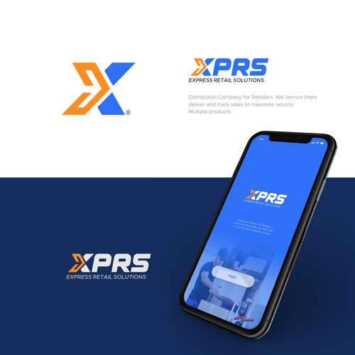 XPRS Express Retail Solutions Logo. Mass distribution company Design by bayudaswara