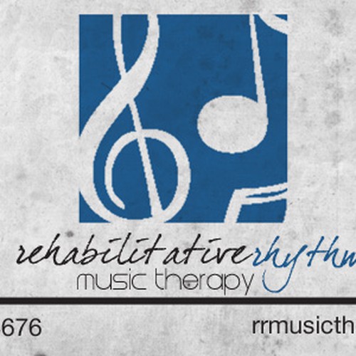 logo for Rehabilitative Rhythms Music Therapy Design by leannmeckler
