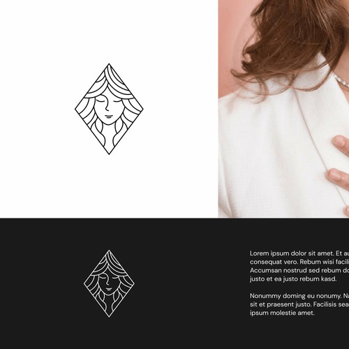 Fortuna Goddess Logo for Luxury French Jewelry House Design by Yantoagri