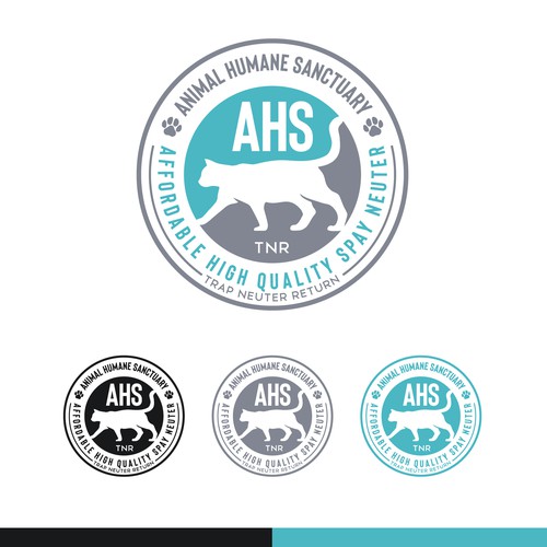 99NONPROFITS: Classy Logo For High Quality Low-Cost Spay Neuter Clinic & Animal Welfare Organization Design by B"n"W