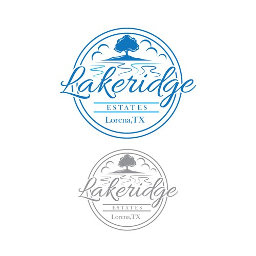 Lakeridge Estates Logo (New Housing Development in Lorena, TX) Design by ✅ LOGO OF GOD ™️