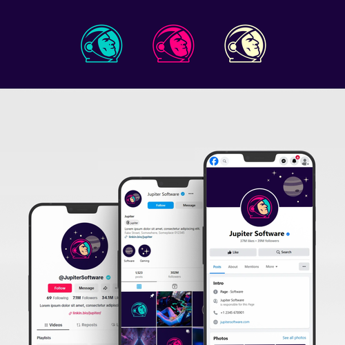 Design di Level Up Our Brand: Logo Design for "Jupiter Software LLC" di oink! design
