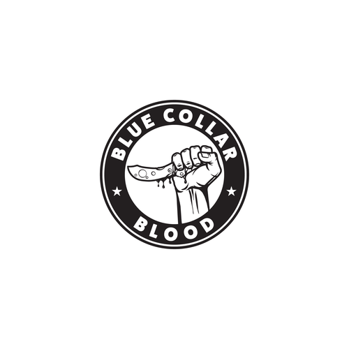 Blue Collar Blood - We need a logo for our hidden belt buckle knifes for blue collar America!! Design by jagokandank