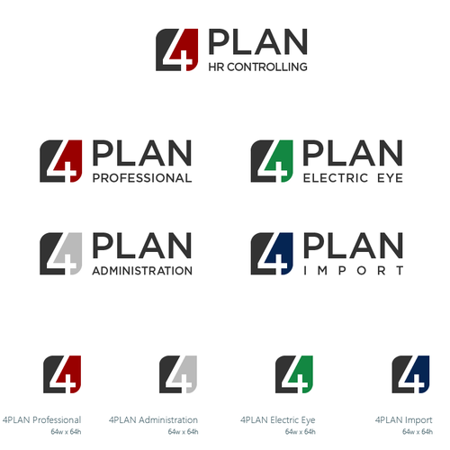 4PLAN Logo and Icons Design by lyubozar