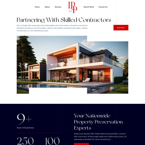 Design a Modern Property Preservation Website Company Design by MercClass