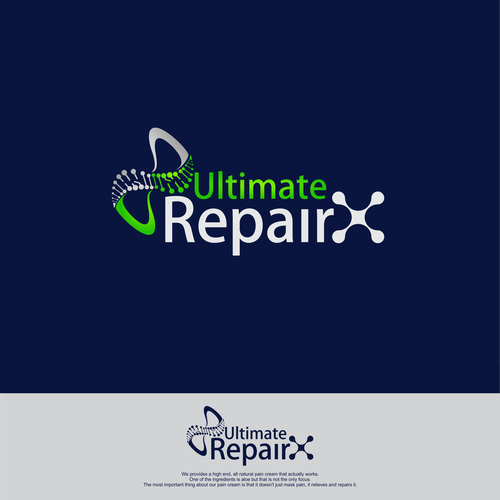 Create a logo for a high end all natural pain relief and repair cream Diseño de Voz Design