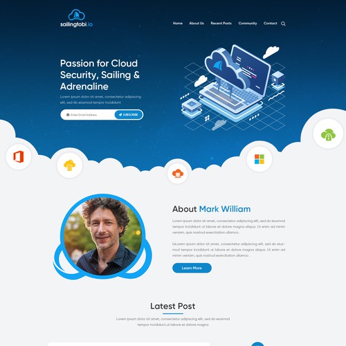 WordPress theme design contest entry by OMGuys™