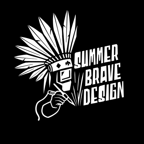 Design a logo that channels the spirit of the warrior - Summer Brave Design brings metal to life Design by NFT DESIGNS CLUB