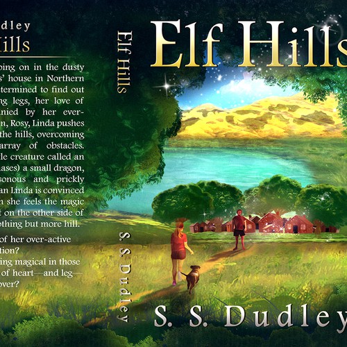 Book cover for children's fantasy novel based in the CA countryside Réalisé par Artrocity