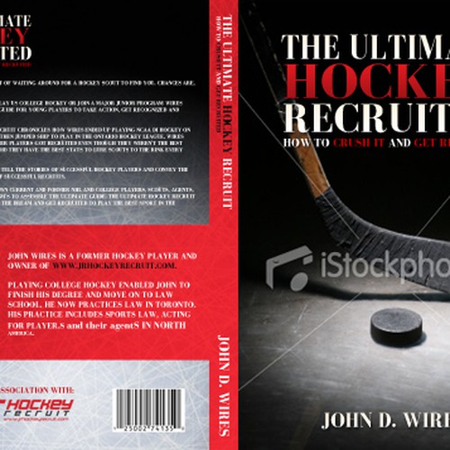 Book Cover for "The Ultimate Hockey Recruit" Design by Dany Nguyen