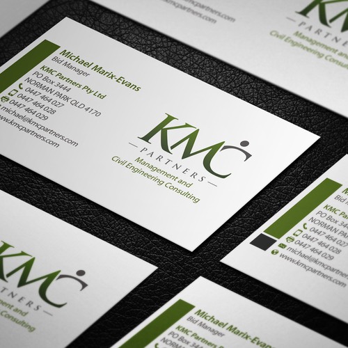 KMC Partners Business Card Design Design réalisé par AYG design