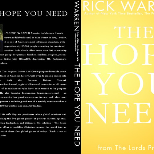 Design Rick Warren's New Book Cover Design réalisé par patrickgrady