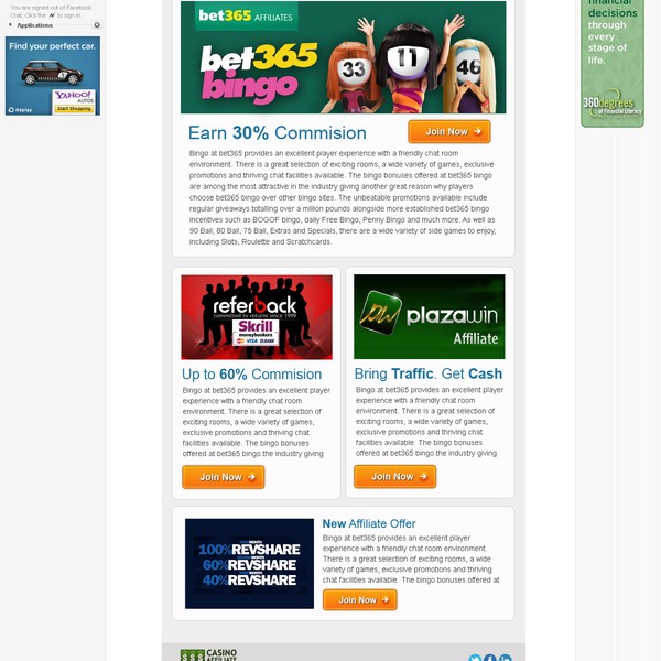 Help Design an Email Newsletter Template for CasinoAffiliatePrograms.com