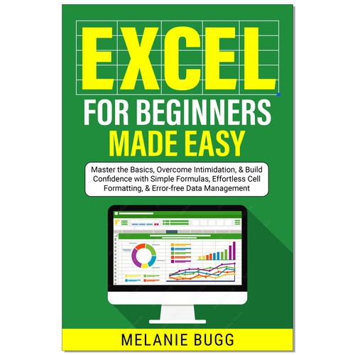 An ebook cover for professionals learning to use Excel as beginners Design by Ramarao V Katteboina