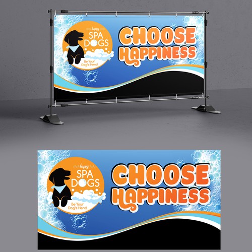 Choose Happiness Banner Design Design by Create4Design