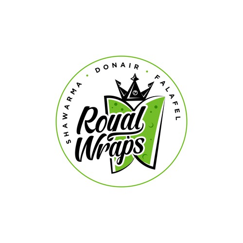 Logo for a fast food restaurant specializing in wraps. Diseño de Bravy Art