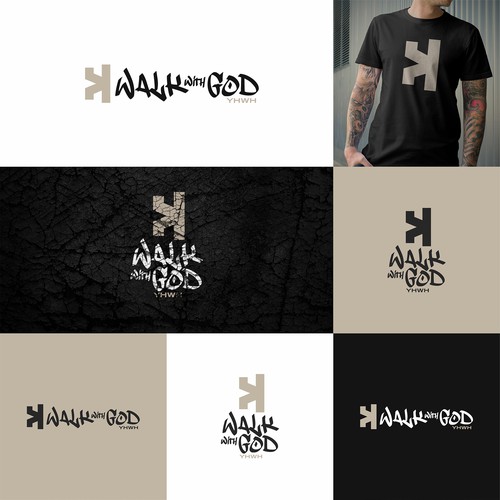 Walk With God Minimalist Luxury Logo for a Modern Faith & Fashion Brand Design by Alexander Ryashin