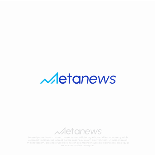 Design a logo for a web3 News platform called MetaNews Design by Facer99_BG