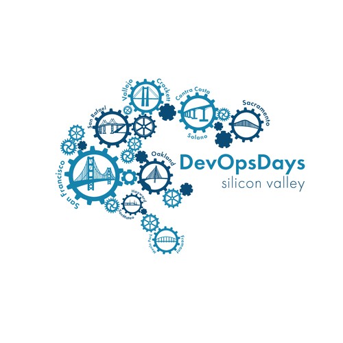 Creating a themed logo for DevOpsDays Silicon Valley Design por CSJStudios