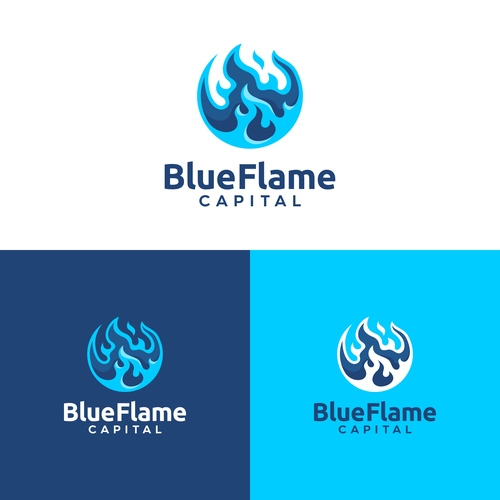 We need a Blue Flame Logo worthy of classic car hood status...but not...really. Design by Ricky Asamanis