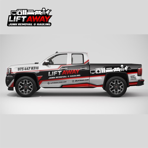 Cool Truck Wrap for Junk Removal Business Design by Bogi_Graphics