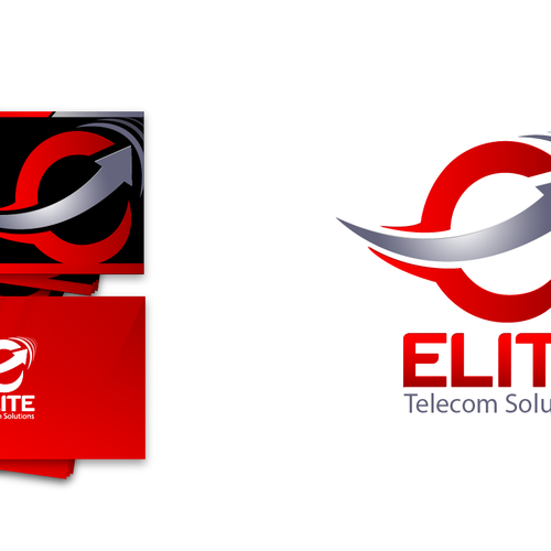 telecommunication logo red