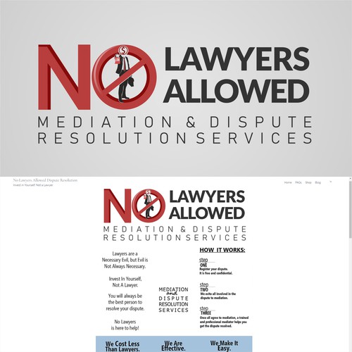 No Lawyers Allowed! We need a logo for our mediation services company