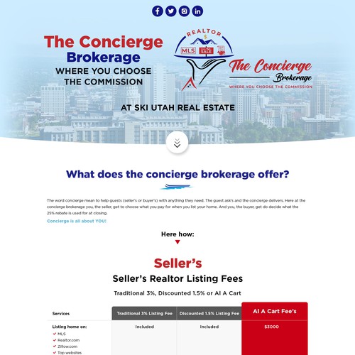 The concierge brokerage website Réalisé par Atul-Arts