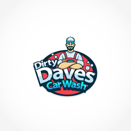 Car Wash Mascot with Logo Diseño de Gaeah