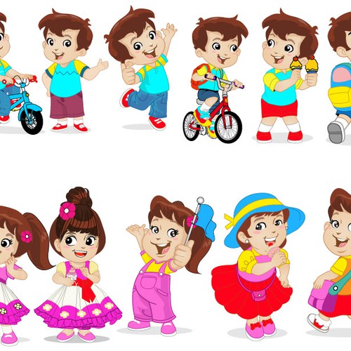 Create an interactive story telling set with board and characters Design von BroomvectoR