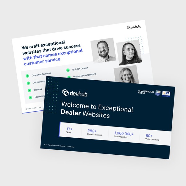Design by RidhoFrahman titled "Devhub: Presentation Redesign"