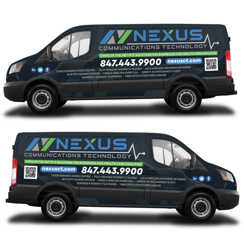 Design custom van wrap to be used on Ford Transit and Ford Transit Connect for Technology Company Design by kikodesigns