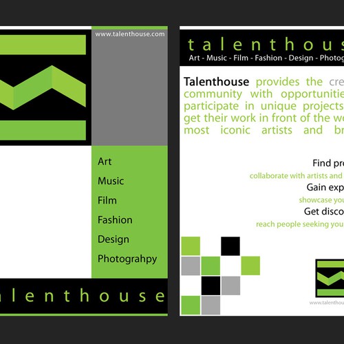 Designers: Get Creative! Flyer for Talenthouse... Design by miniaria