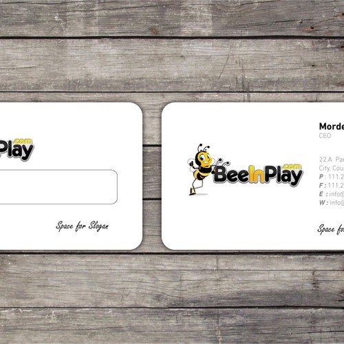 Help BeeInPlay with a Business Card Design by impress