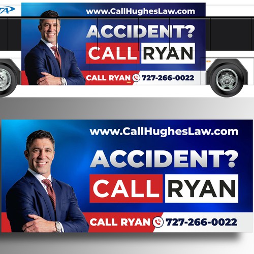 Bus Ad for Lawyer - Need diff styles Design réalisé par DezinDragonz